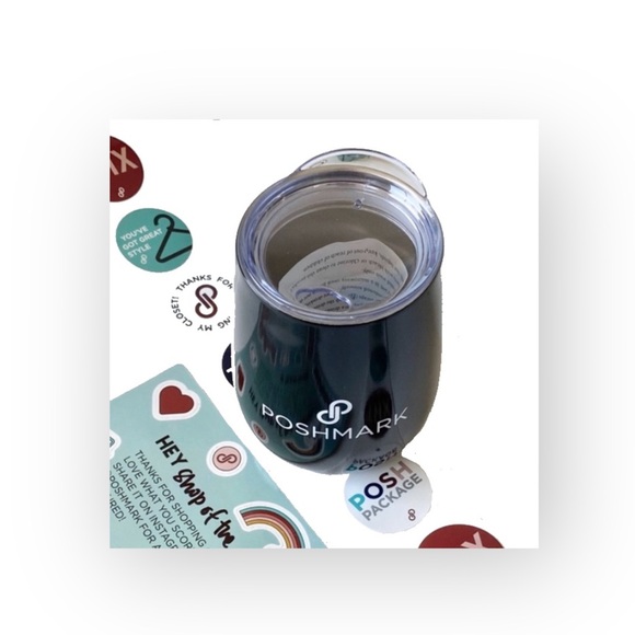 new Poshmark เผ Stemless Wine Tumbler เผ Coffee Cup เผ Black Stainless Steel - Picture 10 of 16